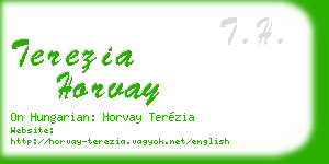 terezia horvay business card